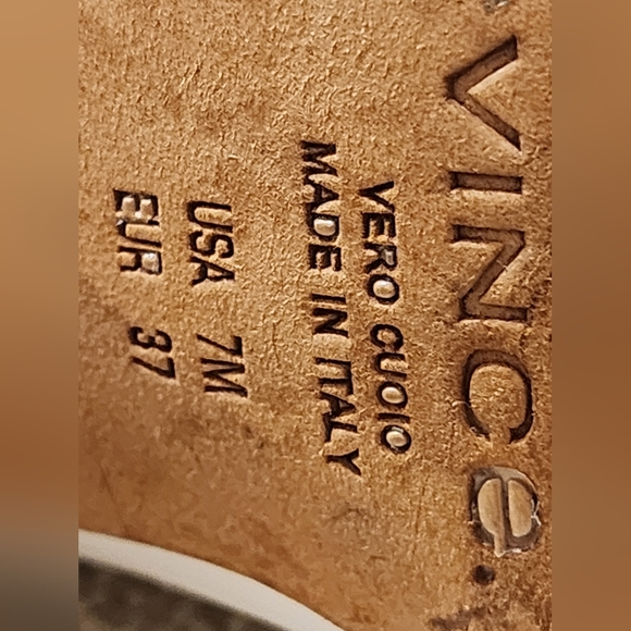 Vince Vero Cuoio Size 7 M white leather Boots .Made In Italy. - Picture 8 of 10